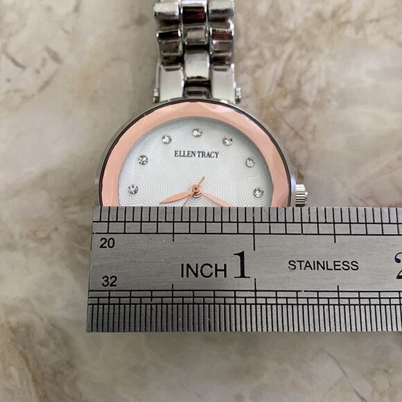 Ellen Tracey Stainless Steel & Crystal Watch - Picture 9 of 10
